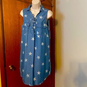 Light denim Jean shirt/dress.